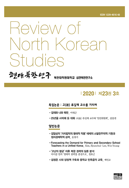 현대북한연구 23권 3호 2020
